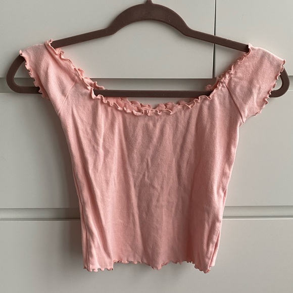 urban outfitters off the shoulder tee - Picture 3 of 4